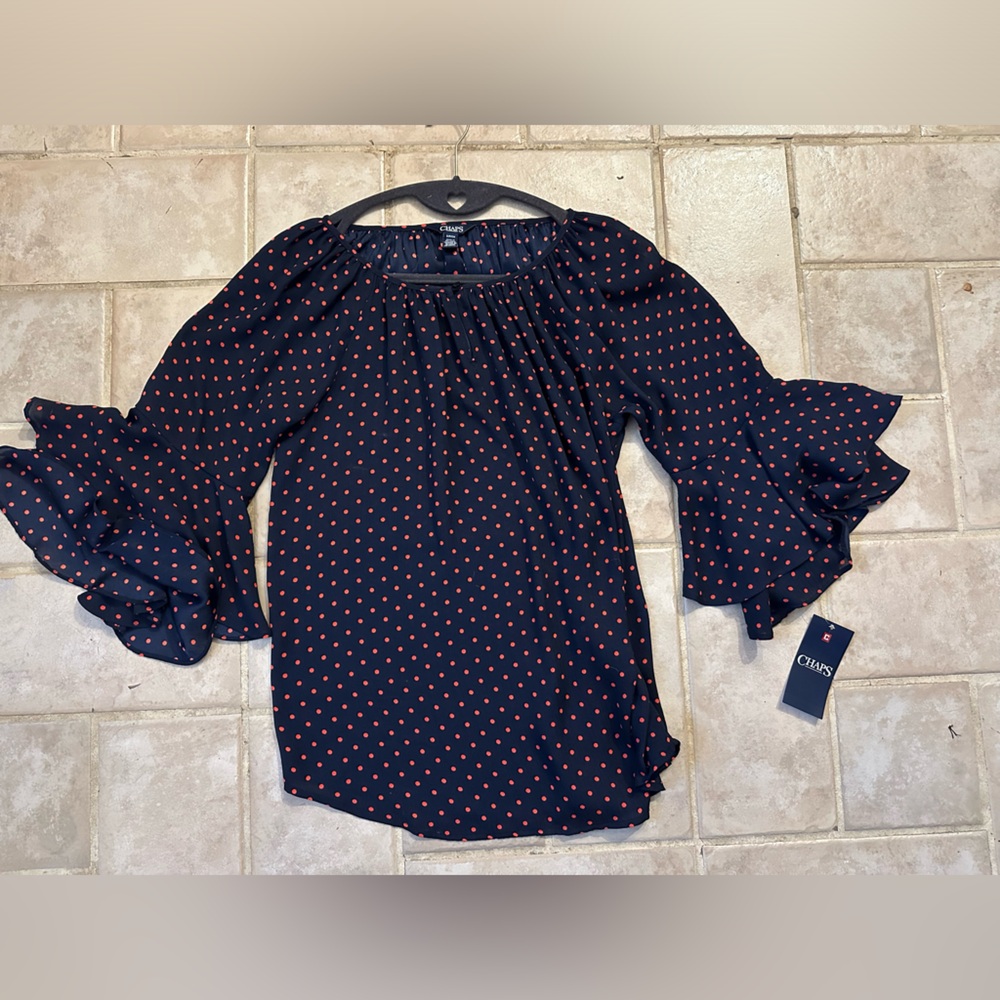 Brand new with tags Chaps ladies blouse.